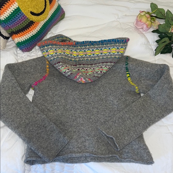 Free People Sweater 🐣🐰with Multicolor Accents - Picture 5 of 10